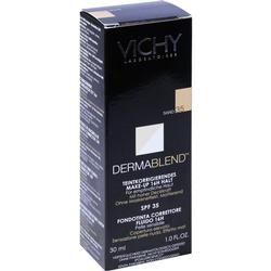 Eine schwarze Verpackung mit der Aufschrift "Vichy Dermablend Make-Up".